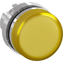 Signaallamp Plastic lens type Geel Metale modulaire serie